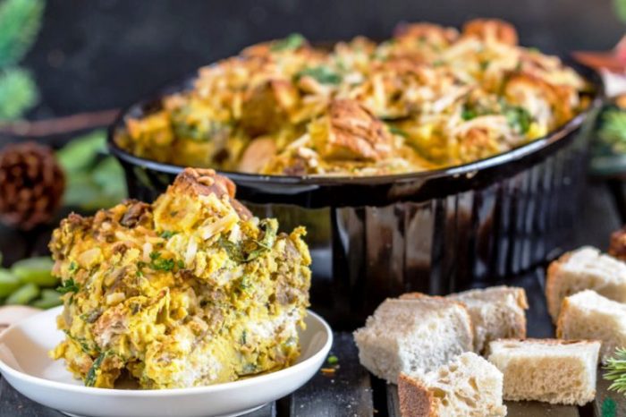 Vegan-strata casserole