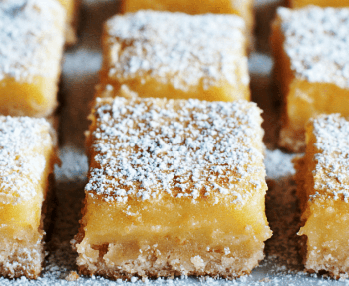They are so refreshing and light. You can also use the same recipe for Orange Bars or Lime Bars, just change the fruit accordingly.