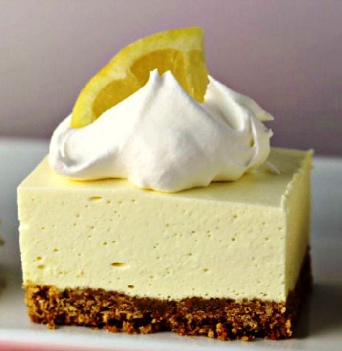 The tart lemon no-bake cheesecake filling sitting atop a traditional graham cracker crust will have your mouth singing and will keep your kitchen cool.