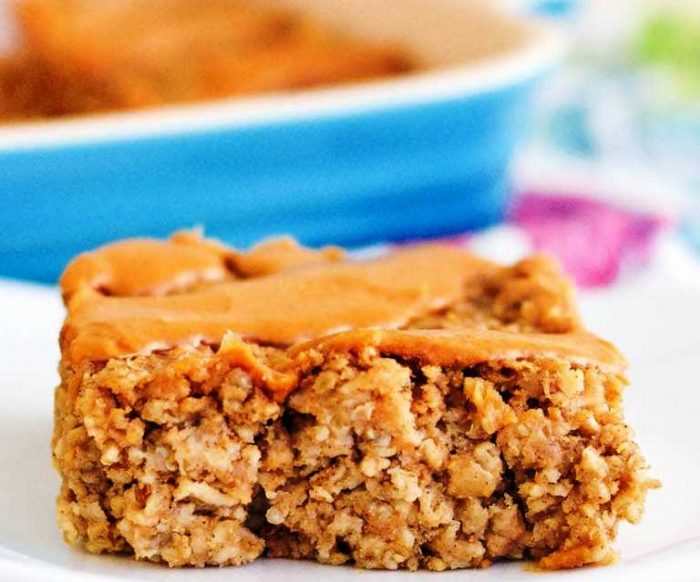 This Healthy Peanut Butter Banana Baked Oatmeal is the perfect make-ahead or meal prep breakfast recipe! It's made with 10 ingredients in 30 minutes and it's gluten-free, dairy-free, & vegan-friendly with no refined sugar.