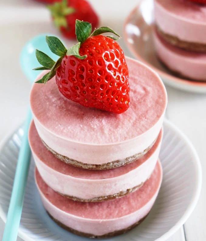 Strawberry-mini-cheesecake