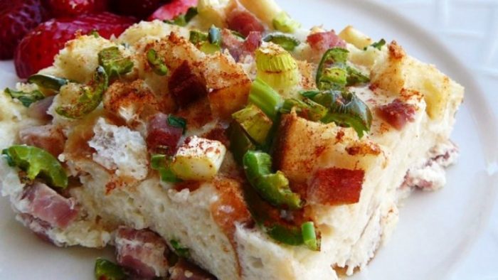 This overnight eggs Benedict casserole is easy to make ahead for brunch, a special occasion, or even for house guests.