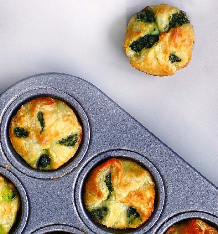 Spinach-puffs