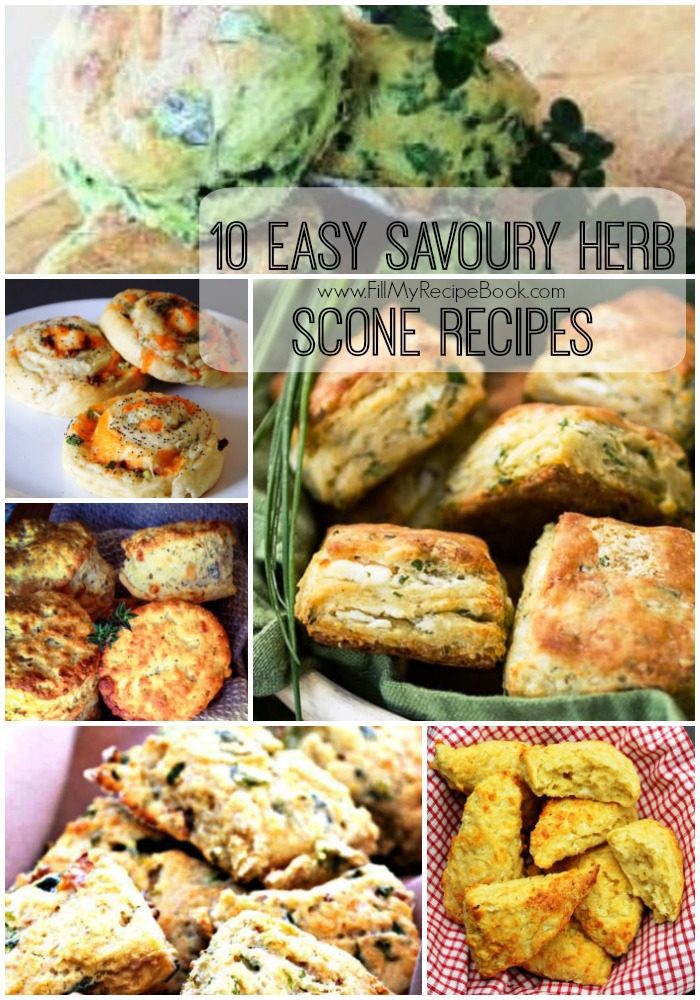 10 Easy Savoury Herb Scone Recipes - Fill My Recipe Book