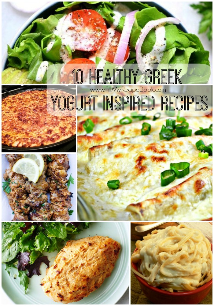 10 Healthy Greek Yogurt Inspired Recipes FB - Fill My Recipe Book