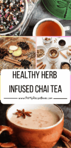 Healthy herb infused chai tea recipes that really help your health and your immune system. Turmeric is known to stop inflammation.