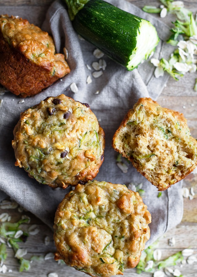 Zucchini-oat-greek-yogurt-muffins