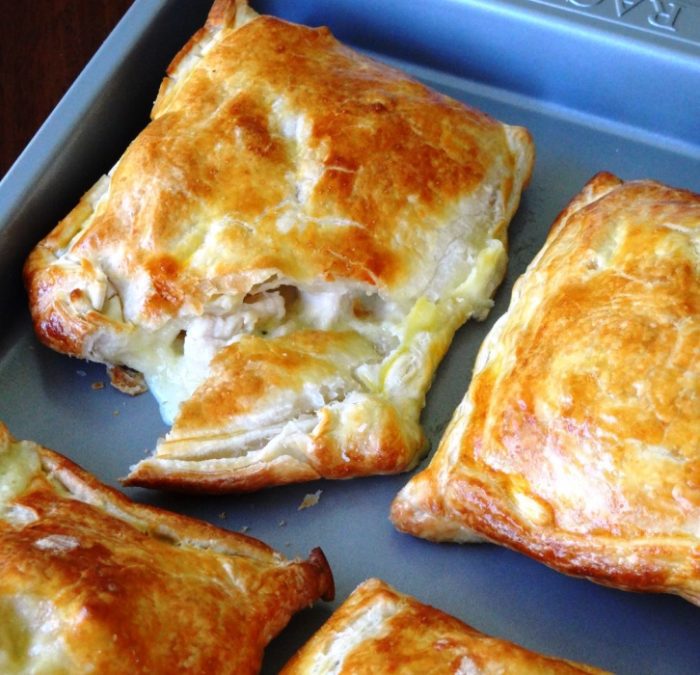 Creamy-chicken-leek-parcels