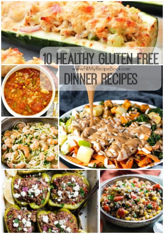 10 Healthy Gluten Free Dinner Recipes - Fill My Recipe Book