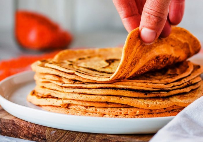 These healthy and delicious lentil tortillas are made from just three ingredients and none of them is flour! They are gluten-free, low in fat, high in protein and super easy to make.