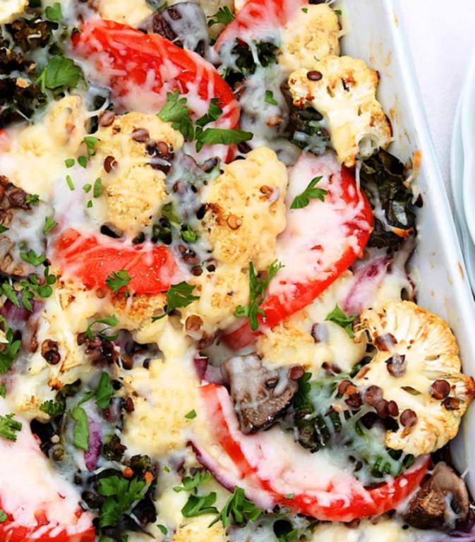 This wholesome dish has just enough cheese to make it decadent but enough plant-based protein and nutrient-rich vegetables provide a healthy-but-filling reset whenever your body needs it.