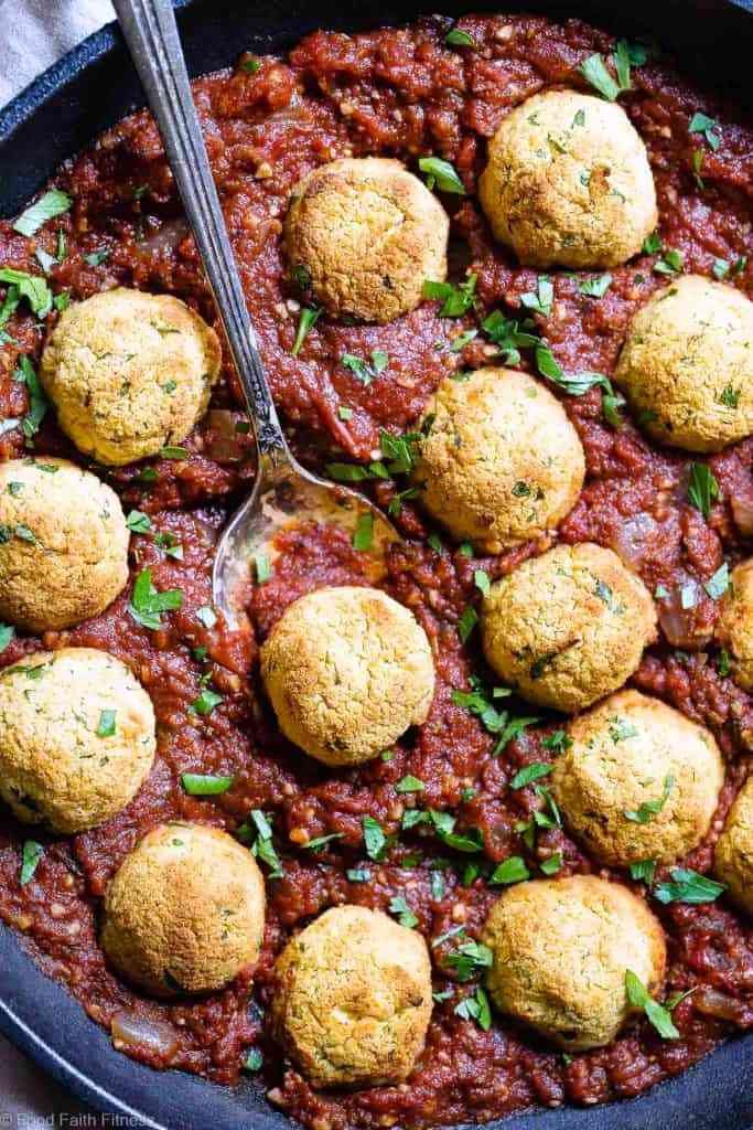 Gluten-free-vegan-chickpea-meatballs-with-tomato-sauce