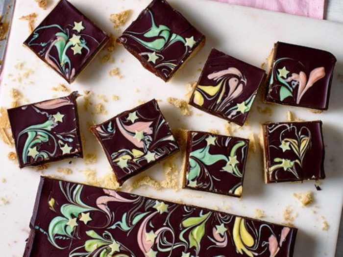 How-to-make-billionaires-shortbread with colorful topping