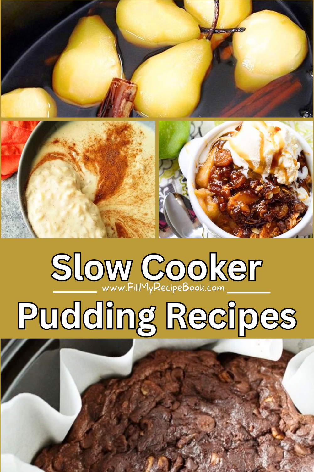 Easy slow cooker pudding recipes for simple desserts and cakes. Make delicious sweet treats in your slow cooker with little effort.
