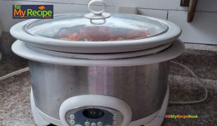 Slow Cooker Chicken and Veg Stew recipe is an easy dinner or lunch casserole. Any chicken pieces for family meals with vegetables.