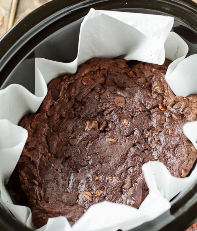 Slow-cooker-triple-chocolate-brownies