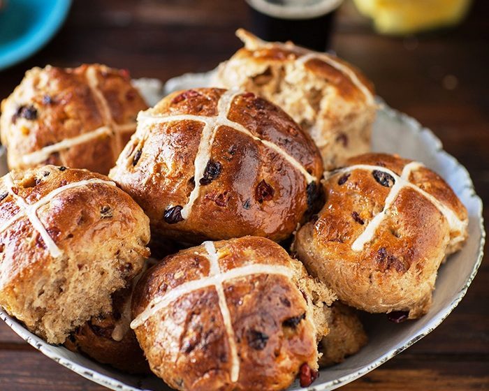 I adore hot cross buns and have always been quite happy to buy them. Admittedly, I am fussy about where I get them though, hot cross buns are not all made equal in the mainstream retail environment. I always try to find the extra fruity and spicy ones too.