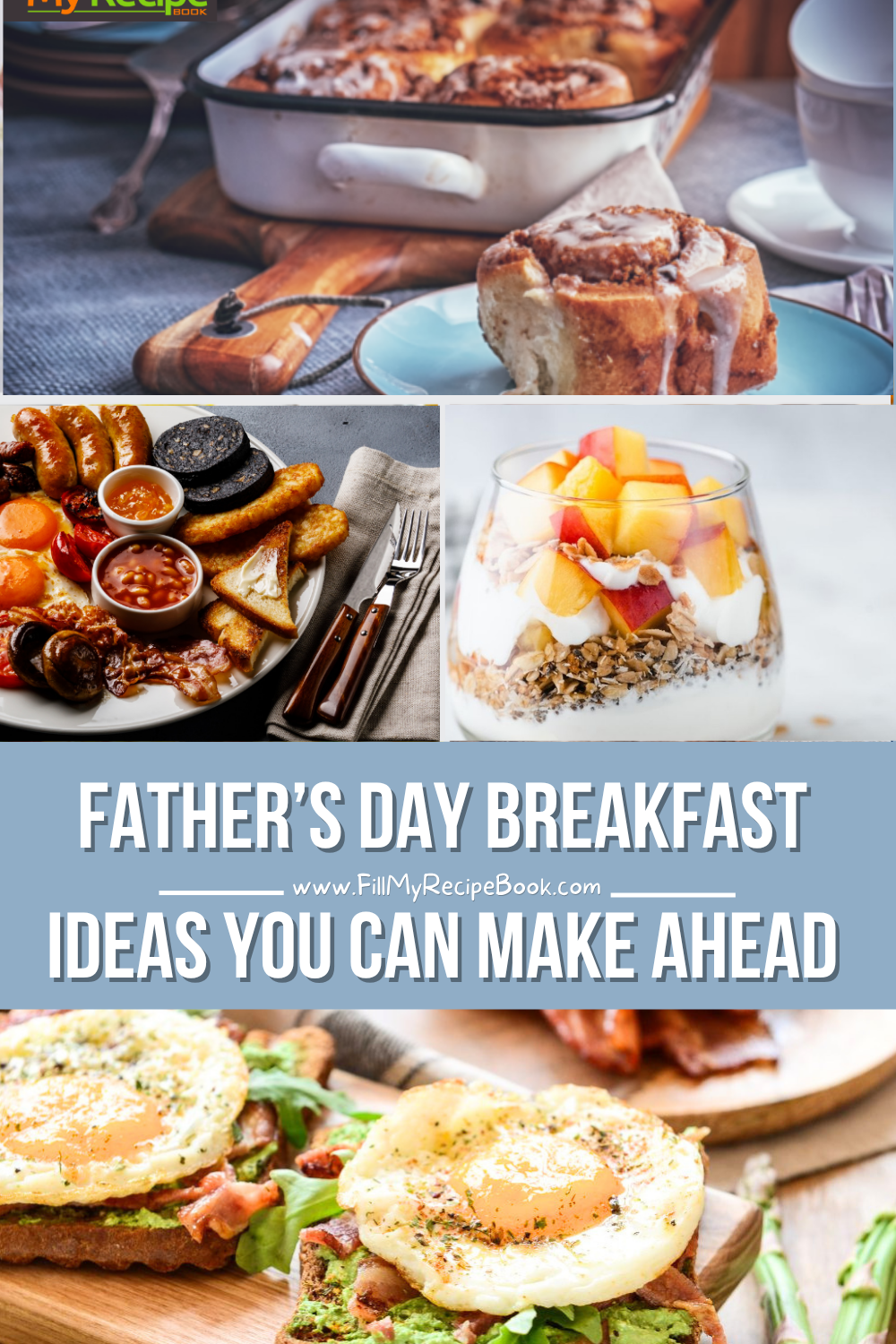 Father’s Day breakfast ideas including healthy breakfasts, men’s brunch ideas, breakfast in bed ideas for Dad that you can make ahead.