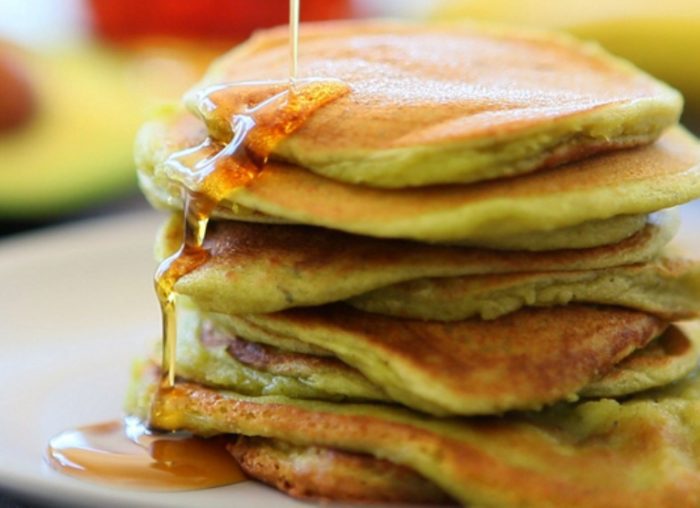 Banana-avocado-almond-pancakes