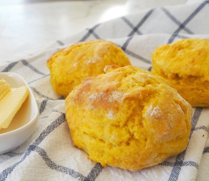 These Savoury Pumpkin Scones are simple to prepare and make a great snack! It takes no time at all to prepare this Scone recipe and they can be ready to enjoy within 30 minutes.