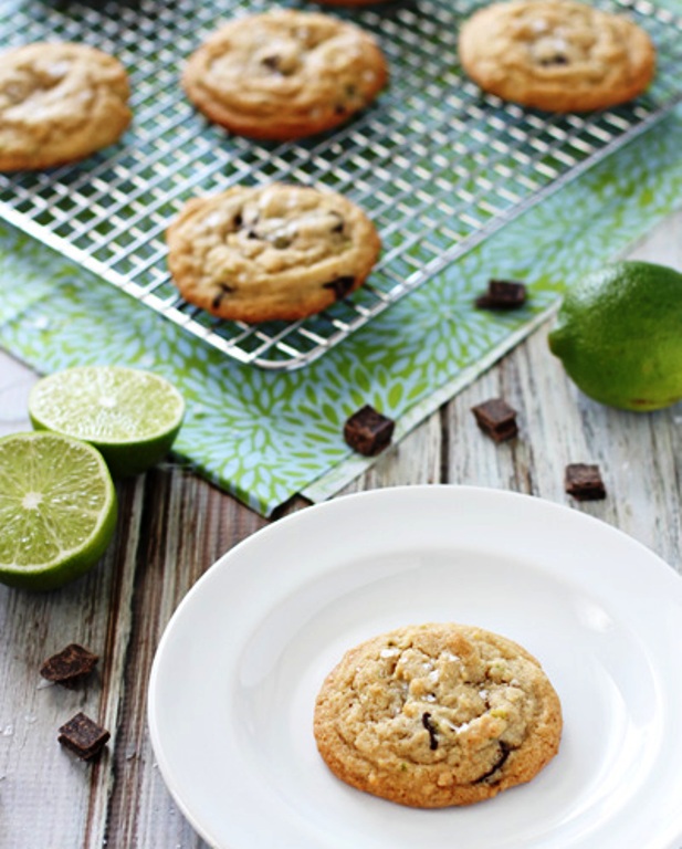 Lime-dark-chocolate-chunk-cookies