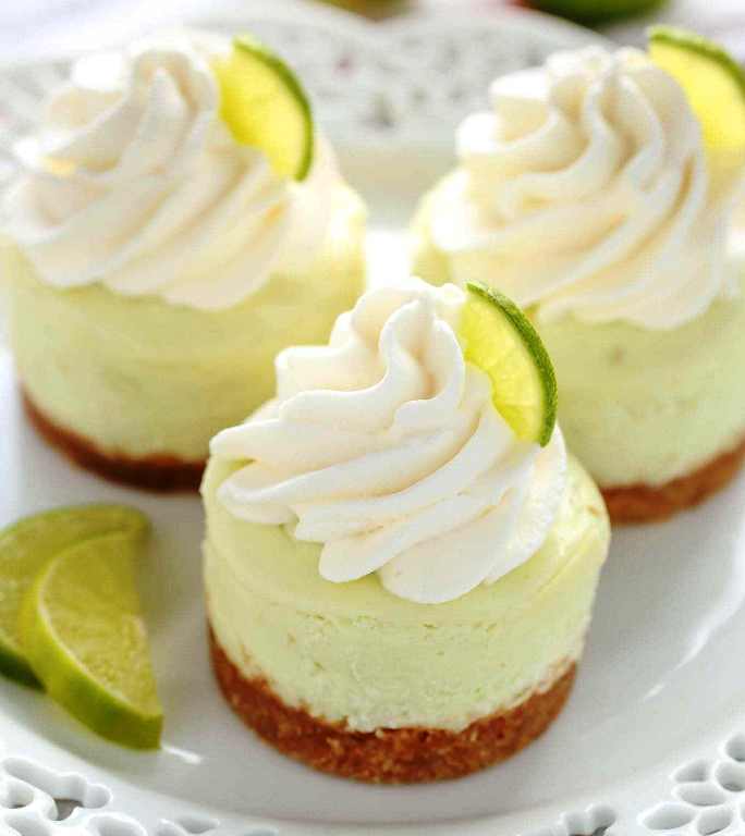 Mini-key-lime-cheesecakes