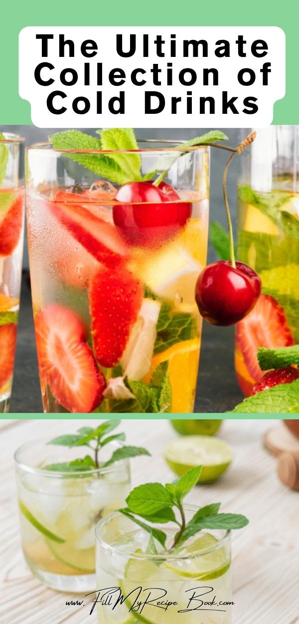 Ultimate collections of cold drink recipes made from fresh fruits and iced tea. Easy, homemade, refreshing beverages perfect for any day of the year.