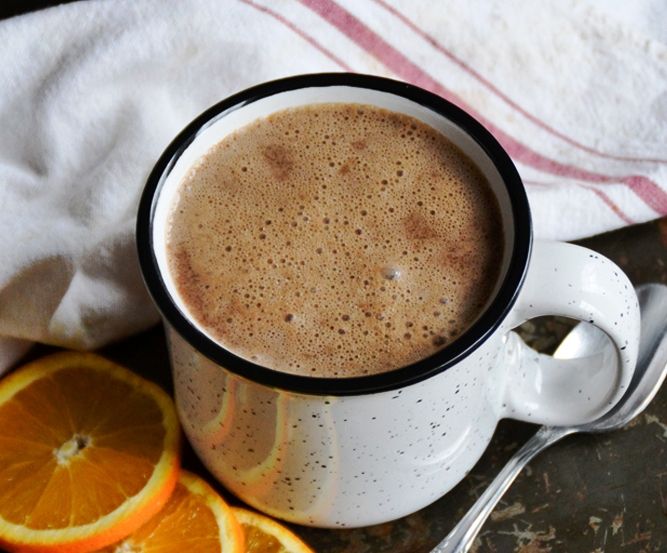This almond orange hot cocoa is a delicious and nourishing twist on a classic winter drink. Made with almond milk and sweetened with honey, it’s a healthy and warming treat.