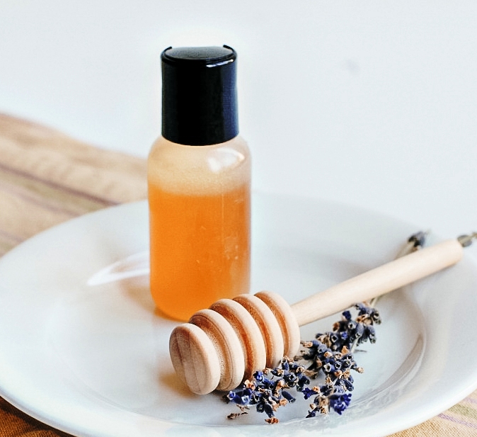 Homemade-lavender-honey-face-wash