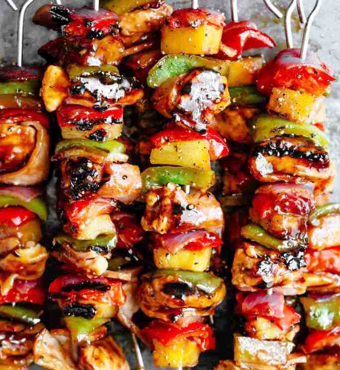 Hawaiian-bacon-pineapple-chicken-kebabs