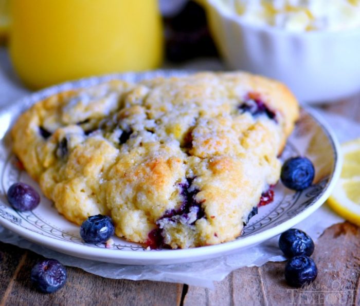 This Lemon Blueberry Scones recipe is a delightful addition to any breakfast or brunch! Fresh blueberries and loads of lemon zest add an irresistible freshness to these easy to make scones.