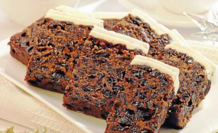 A fruit cake to delight  the taste buds
