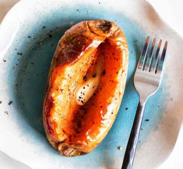 Mastering the perfect baked sweet potato is a great skill for meal prep! Learn how to bake sweet potatoes in the oven. They are a great option for building gluten free meals around.
