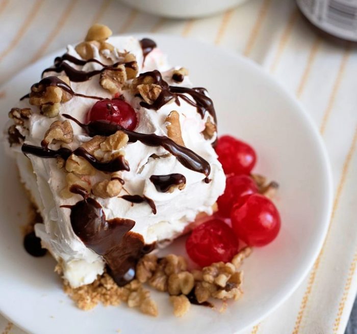 NoBakeBananaSplitDessertRecipe Fill My Recipe Book