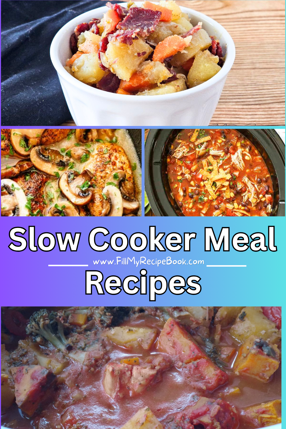 Find easy slow cooker meal recipes for warm, comforting dinners. Enjoy flavorful chicken and beef meals, hearty soups and warming dishes for family dinners.