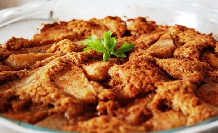 Easy Pear Cobbler Recipe idea. An Oven Baked dessert made all in one dish with batter and fresh fruit topped with cinnamon, brown sugar.