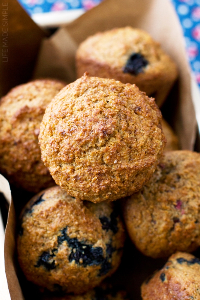 whole wheat bran muffins.