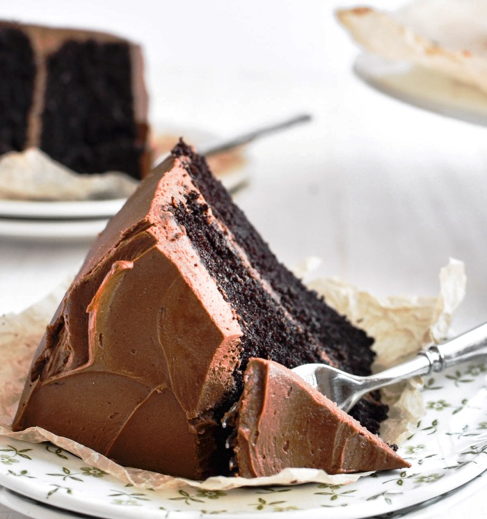 Ina Garten's Chocolate Cake recipe ~ it's a classic!  When I hear the word dessert, this homey, rich, chocolatey cake is what springs to mind.  Everybody should make it at least once.