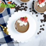 Instant Pot Chocolate Mousse Recipe. A chocolate mousse dessert in filled ramekins and cooked in an instant pot, microwaved the mix first.