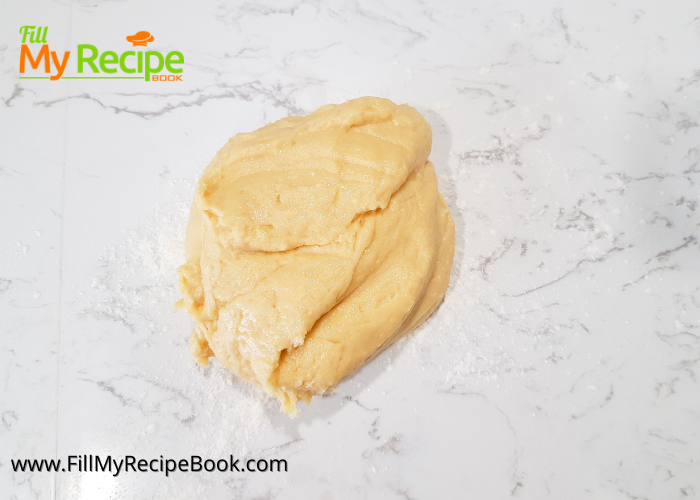 ready process of the dough for cream cheese kolache