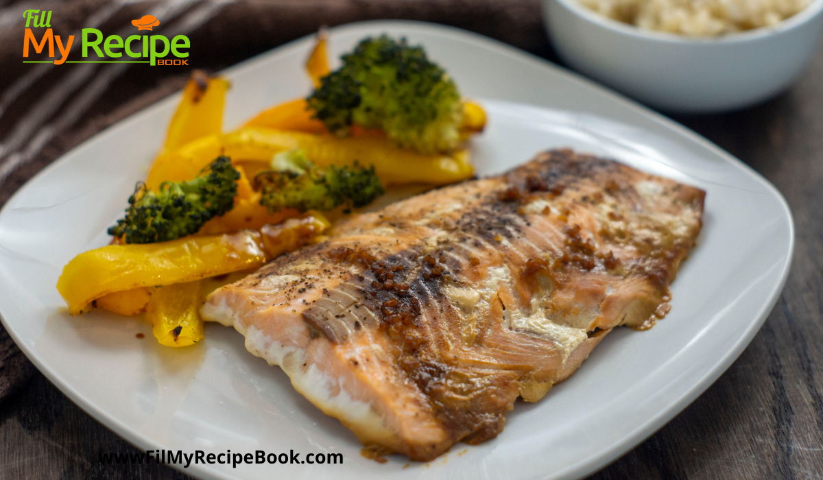 Soy and Molasses Glazed Baked Salmon - Fill My Recipe Book