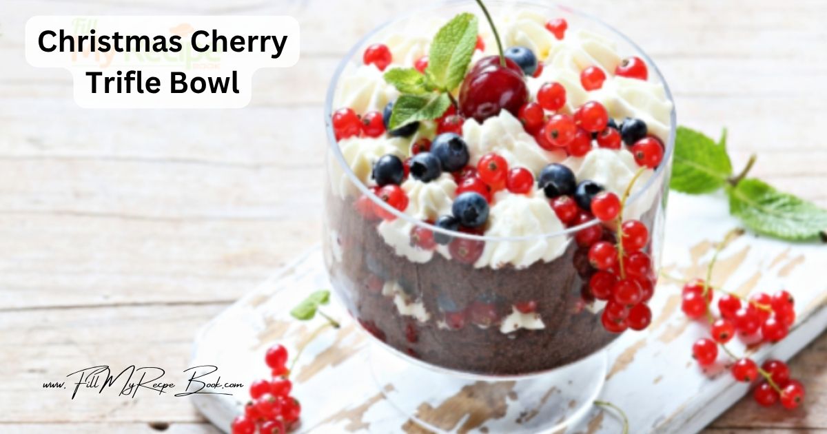 A beautiful bowl of trifle just ready to eat. With some fresh berries, to balance the sweet cream, or whipped cream and chocolate sponge cake. Homemade, and so simple to make ahead and serve for a cold dessert for family.