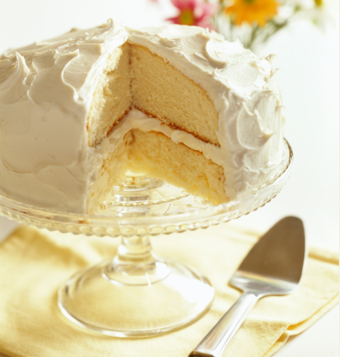 A tasty vanilla cake