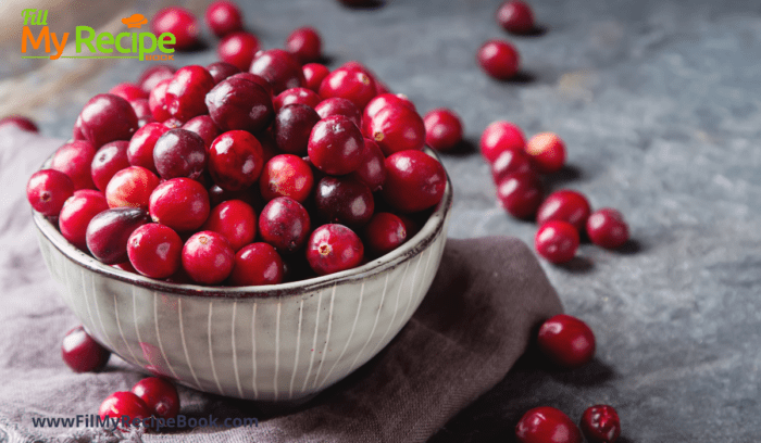 cranberries for apple & cranberry stuffed chicken breasts