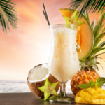 Magical Pina Colada Drink to whisk up. Those hot summer holidays can be magically be soothed with a icy sundowner with this Pina Colada.