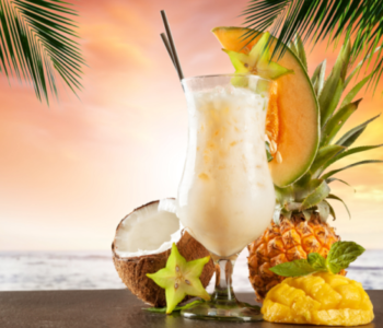 Magical Pina Colada Drink to whisk up. Those hot summer holidays can be magically be soothed with a icy sundowner with this Pina Colada.
