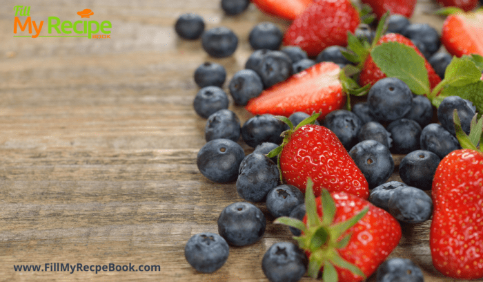 berries like strawberries and blueberries