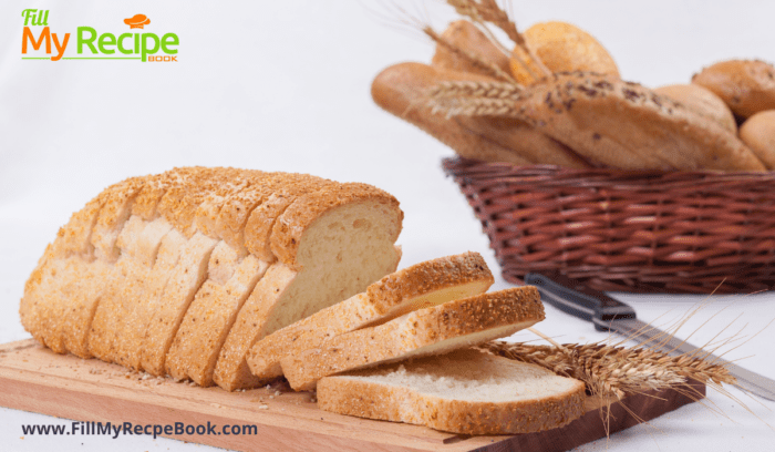 bread sliced for the french toast