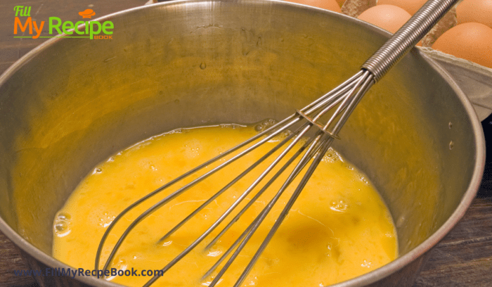 egg whisked to soak the french toast in