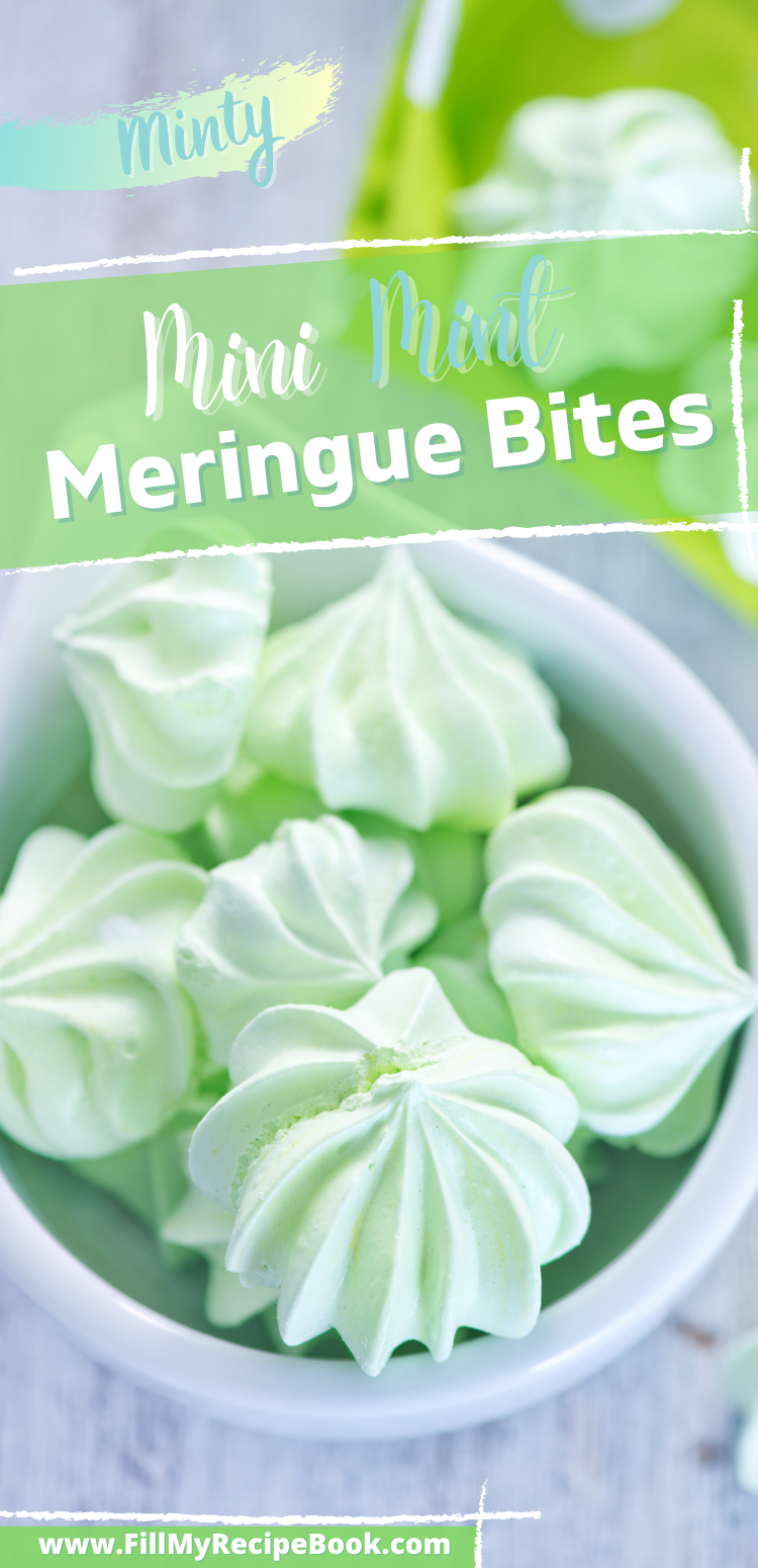 Mini Mint Meringue Bites